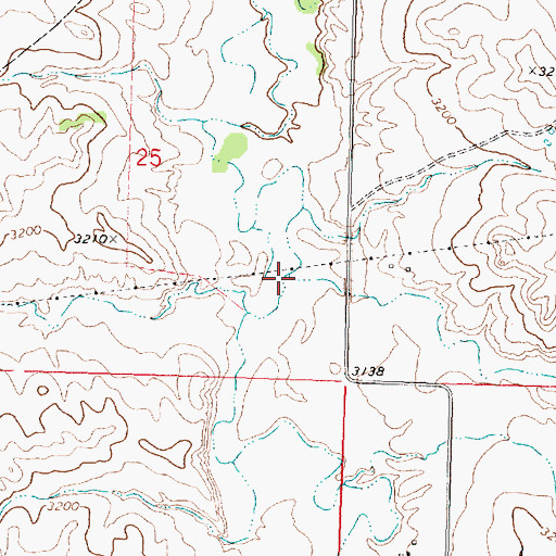 Topographic Map of East Cabin Creek, MT