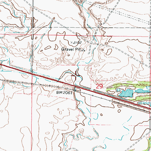 Topographic Map of East Fork Charley Creek, MT