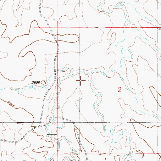 Topographic Map of East Fork L O Creek, MT