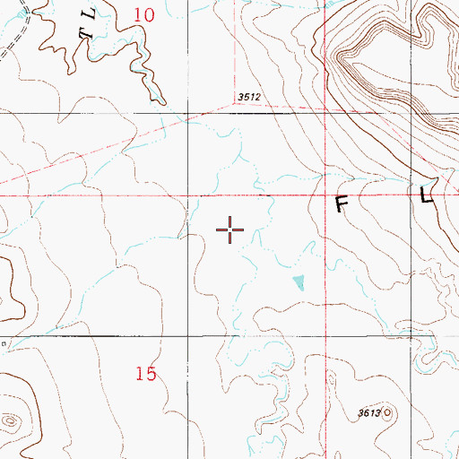 Topographic Map of East Fork T L Creek, MT