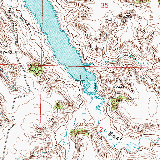 Topographic Map of East Gilbert Creek, MT