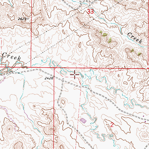Topographic Map of East Jones Creek, MT