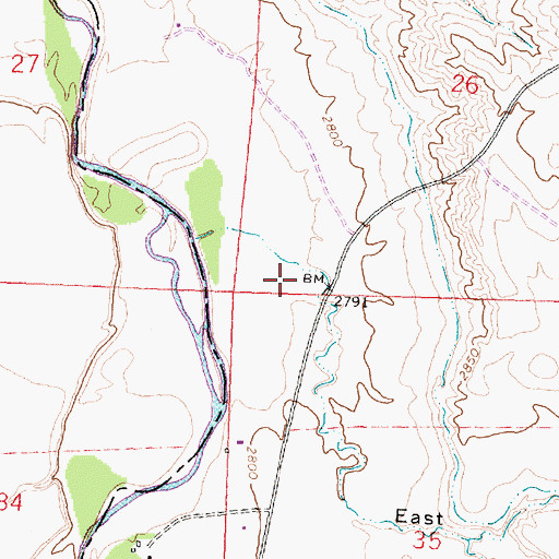Topographic Map of East Keggy Coulee, MT
