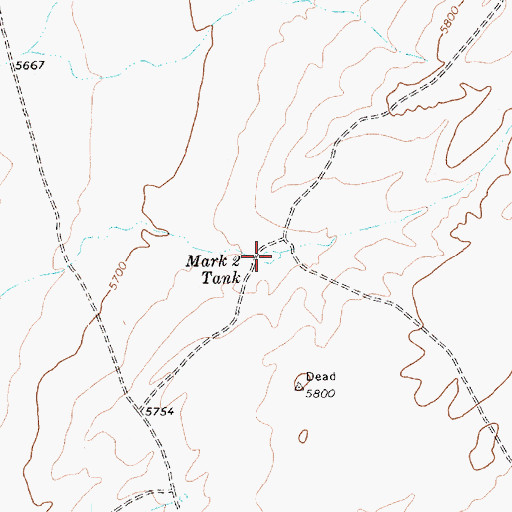 Topographic Map of Mark Two Tank, AZ
