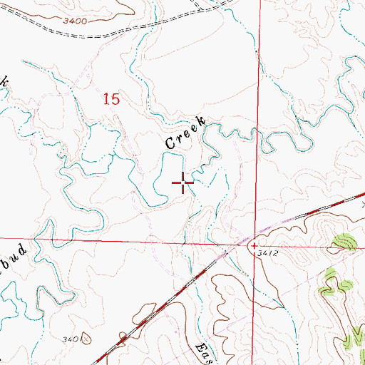 Topographic Map of East Porcupine Creek, MT