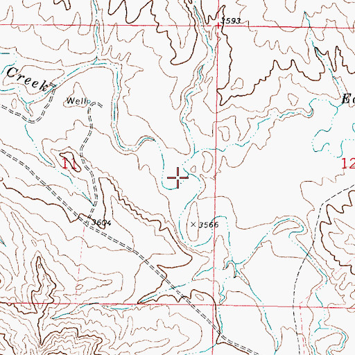Topographic Map of East Trail Creek, MT