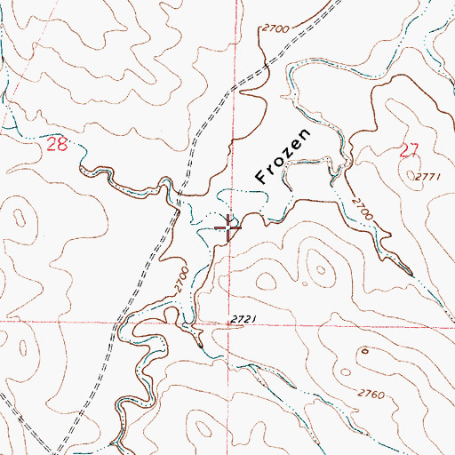 Topographic Map of Eckman Coulee, MT