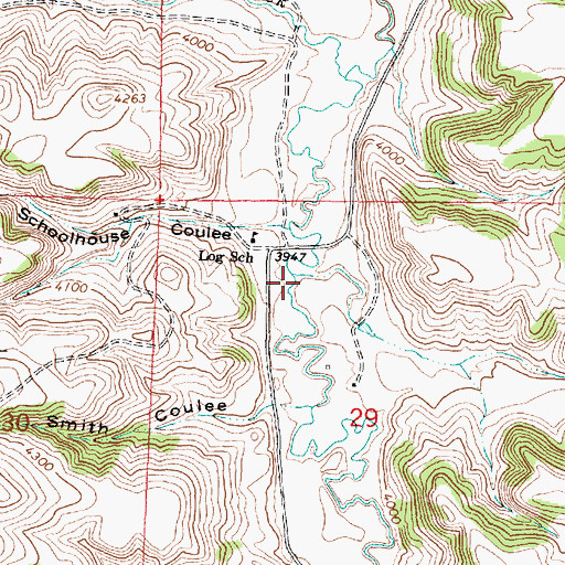 Topographic Map of Elk Creek, MT