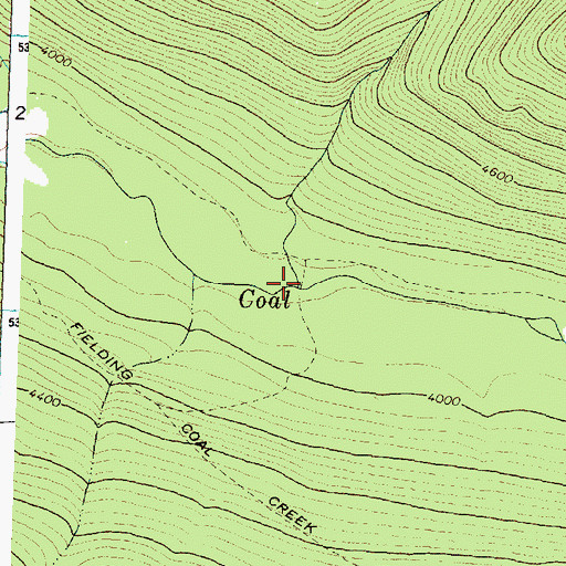 Topographic Map of Elk Creek, MT