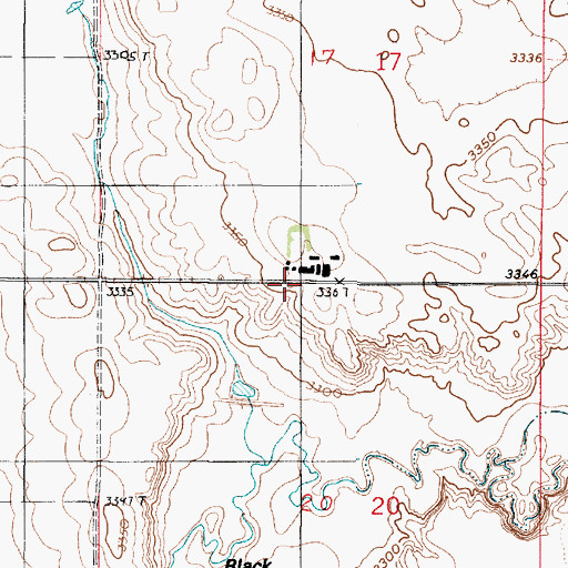 Topographic Map of Elkholt Ranch, MT