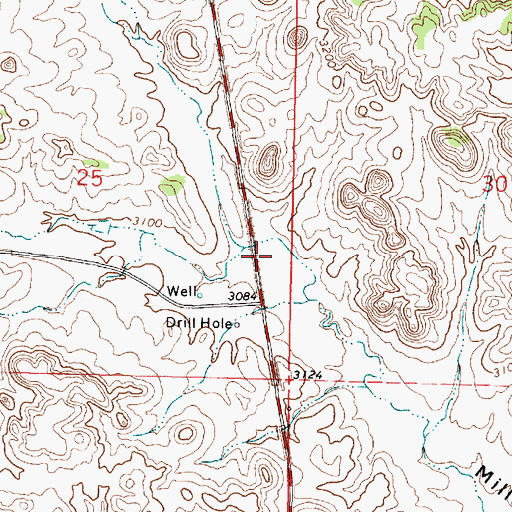 Topographic Map of Emile Coulee, MT