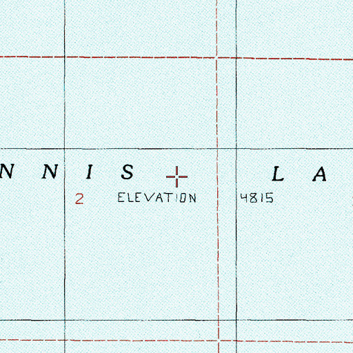 Topographic Map of Ennis Lake, MT