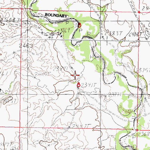 Topographic Map of Enright Coulee, MT