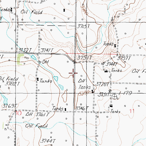Topographic Map of Erickson School (historical), MT