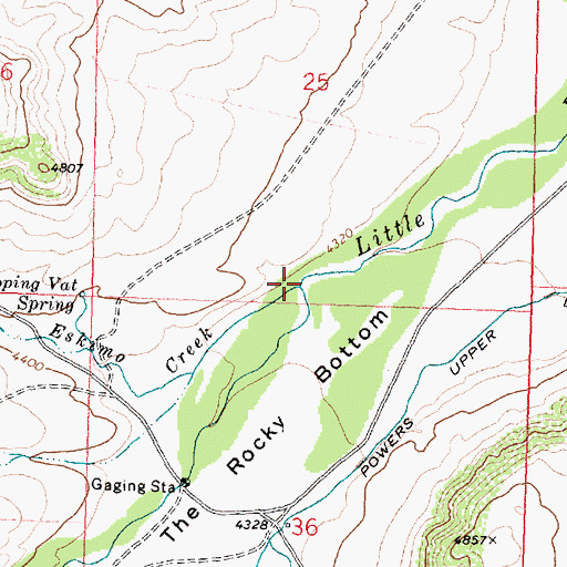 Topographic Map of Eskimo Creek, MT