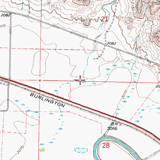 Topographic Map of Espeil Coulee, MT