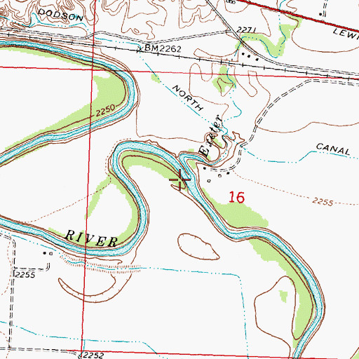 Topographic Map of Exeter Creek, MT