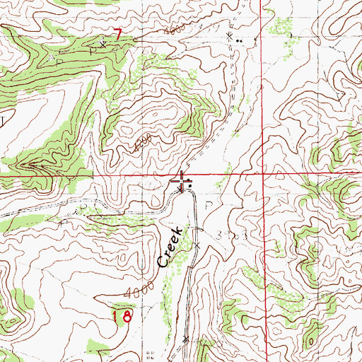 Topographic Map of Faber School (historical), MT