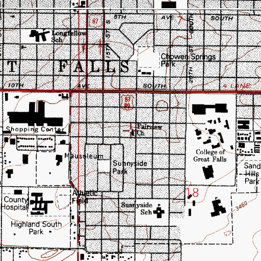 Topographic Map of Unity Church of Truth, MT