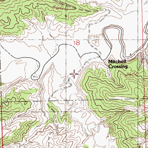 Topographic Map of Fargo Coulee, MT