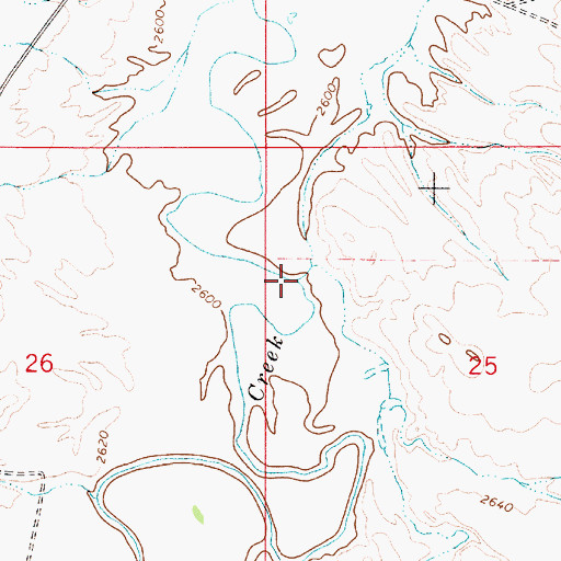 Topographic Map of Fessler Creek, MT