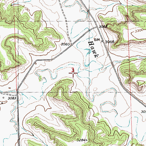 Topographic Map of Fishel Creek, MT