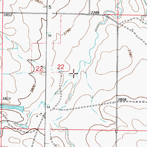 Topographic Map of Fitzpatrick Coulee, MT