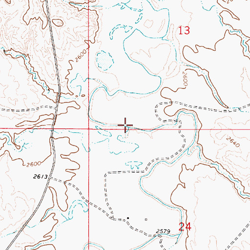 Topographic Map of Fivemile Creek, MT