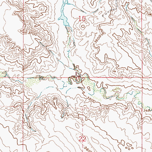 Topographic Map of Flat Coulee, MT