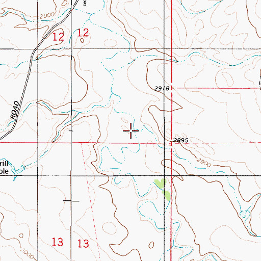 Topographic Map of Flat Creek, MT