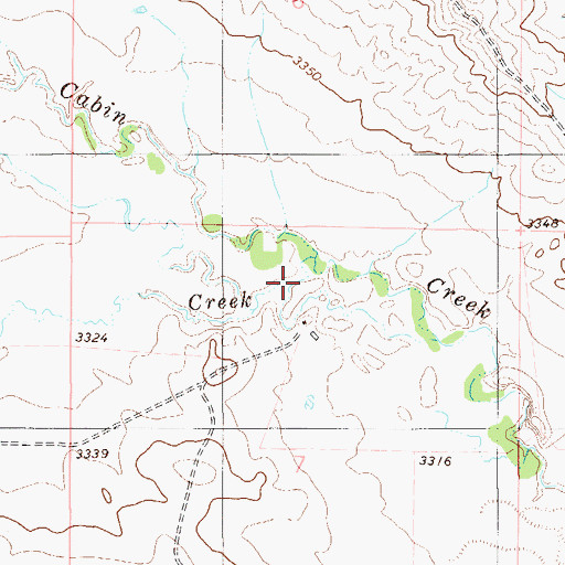 Topographic Map of Flat Creek, MT