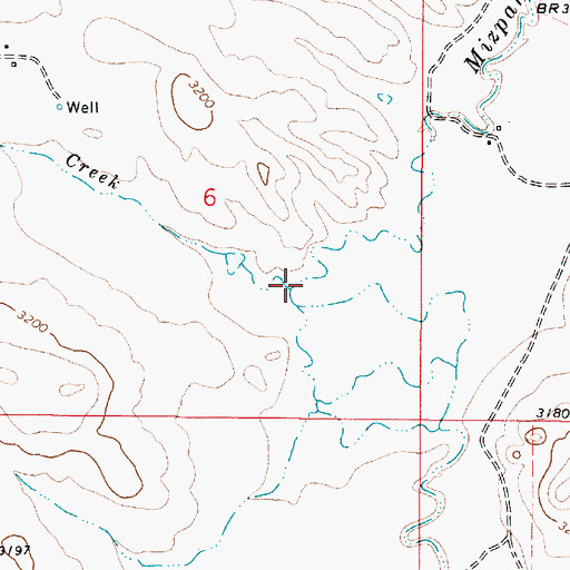 Topographic Map of Flat Creek, MT