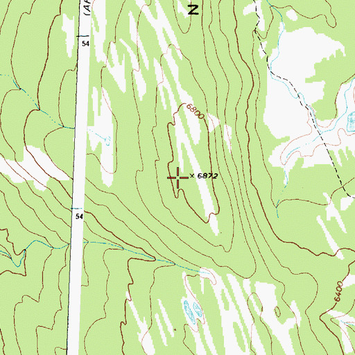 Topographic Map of Flattop Mountain, MT