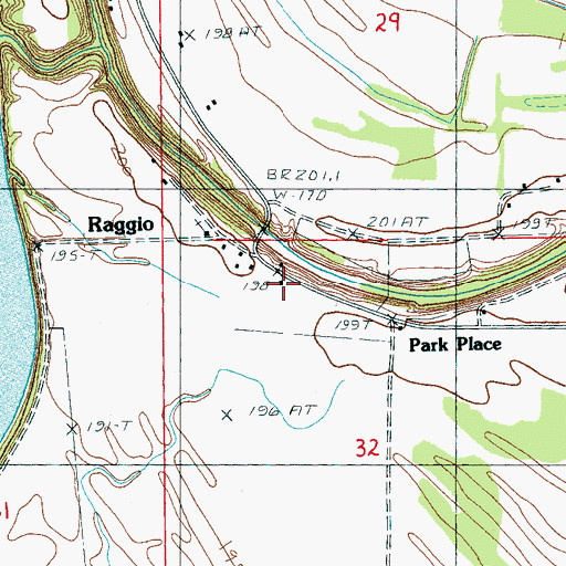 Topographic Map of Haven Chapel, AR