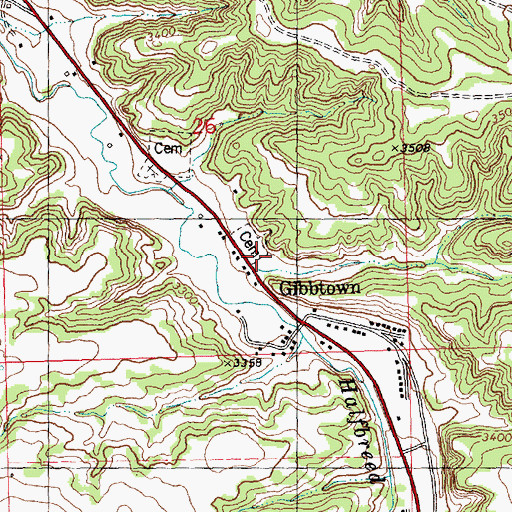 Topographic Map of Fletchers Coulee, MT
