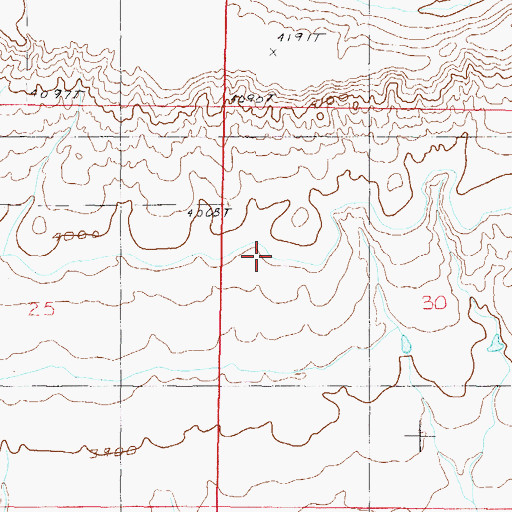 Topographic Map of Floweree Canal, MT