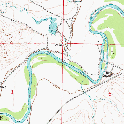 Topographic Map of Forest Creek, MT