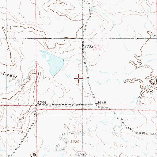 Topographic Map of Foster Draw, MT