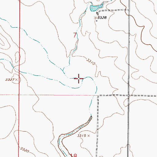 Topographic Map of Fowler Coulee, MT