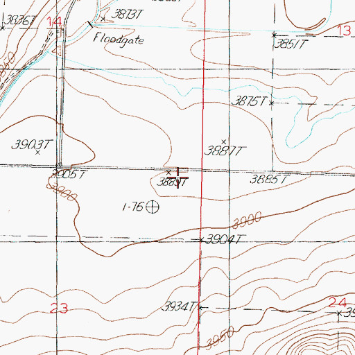 Topographic Map of Frances Heights School (historical), MT