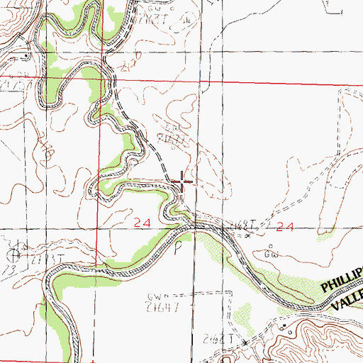Topographic Map of Frenchman Creek, MT