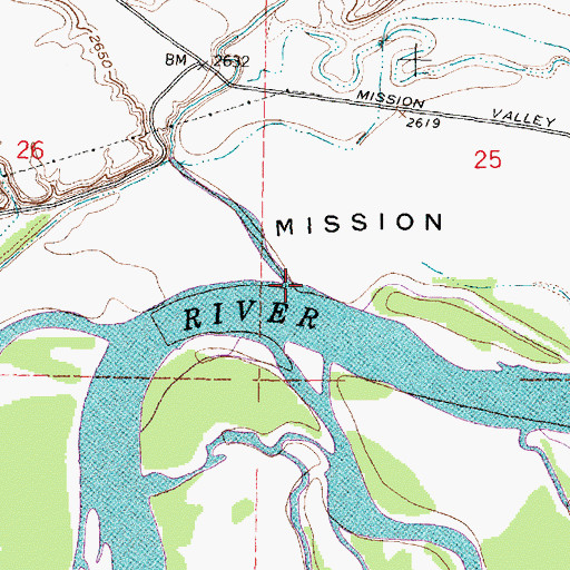 Topographic Map of Froze to Death Creek, MT