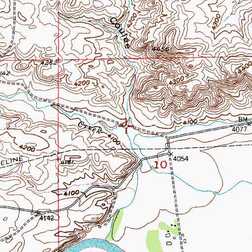 Topographic Map of Fyfe Coulee, MT
