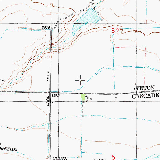 Topographic Map of GS 51 Ditch, MT