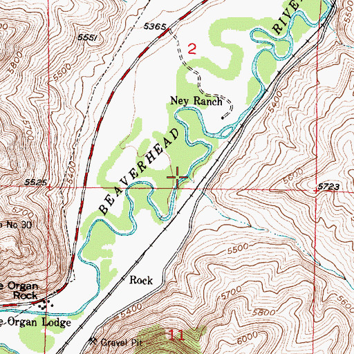 Topographic Map of Gallagher Creek, MT
