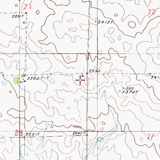 Topographic Map of Genou School (historical), MT