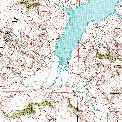 Topographic Map of Gilbert Creek, MT