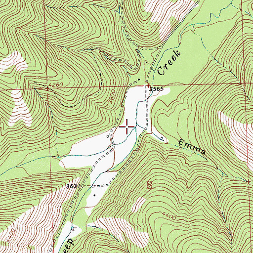Topographic Map of Gilman Creek, MT