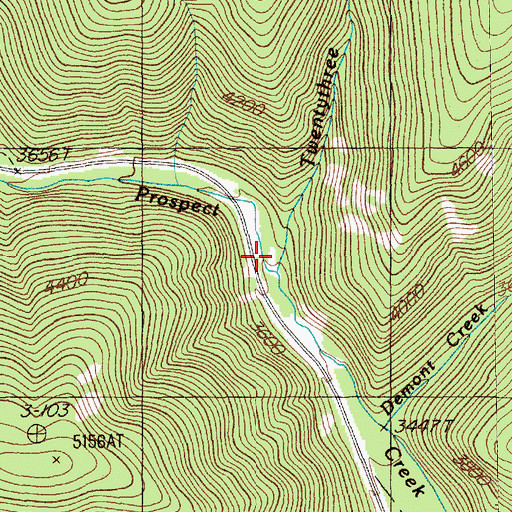 Topographic Map of Glidden Gulch, MT