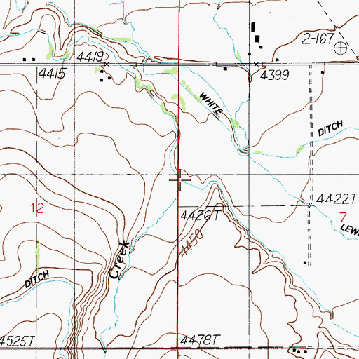 Topographic Map of Godfrey Creek, MT